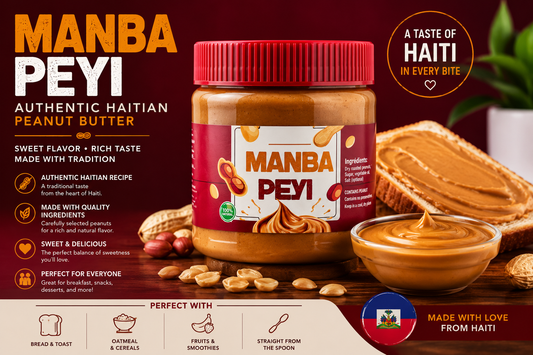 Manba Peyi™ – Authentic Haitian Sweet Peanut Butter